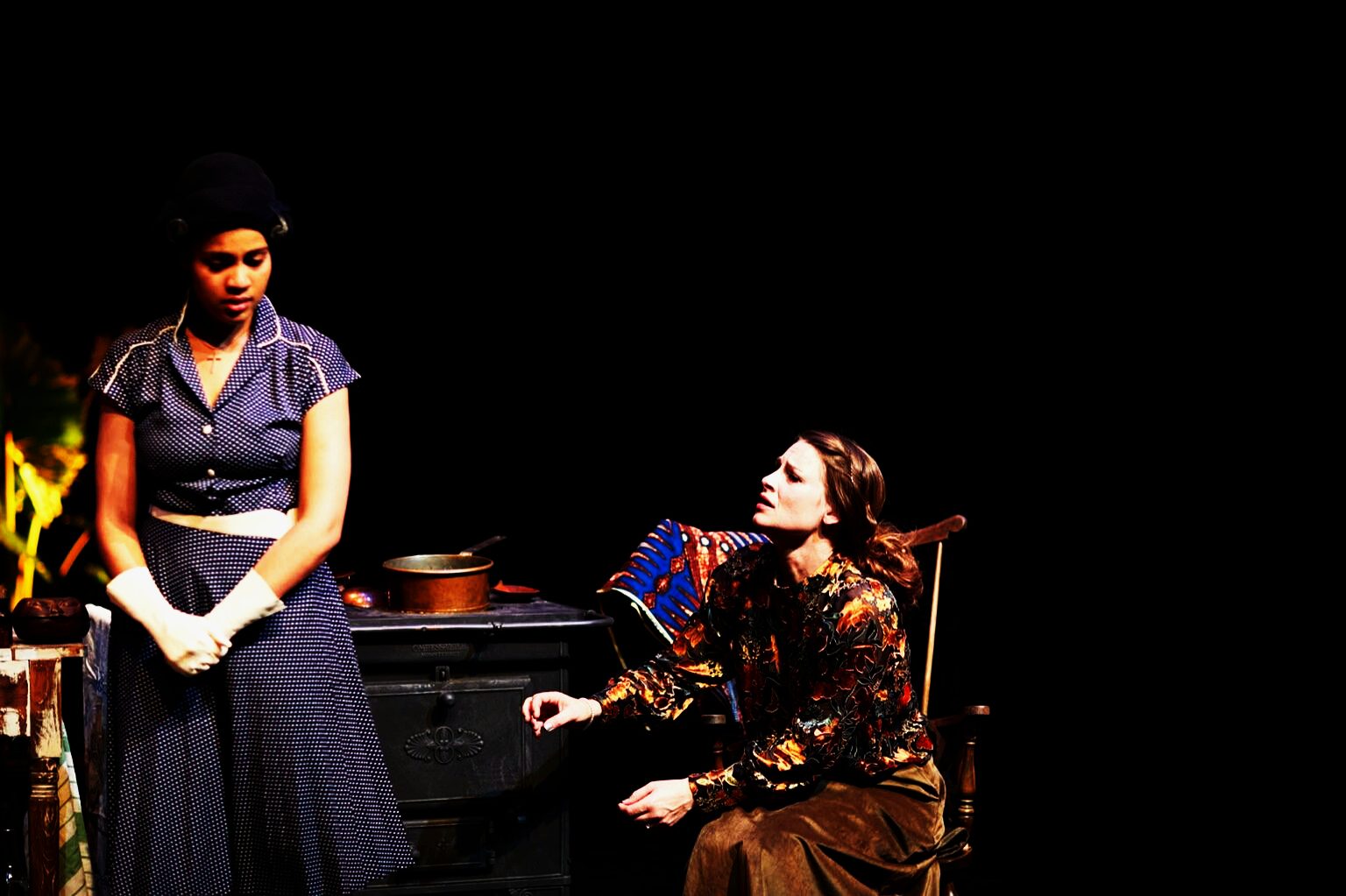 Production still — two women